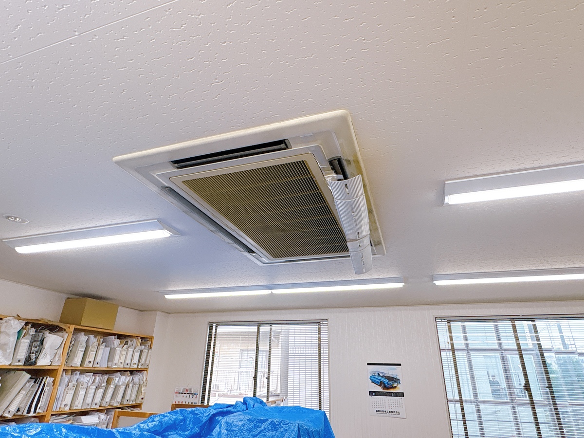 8.0kw業務用エアコン 天カセエアコン取替工事